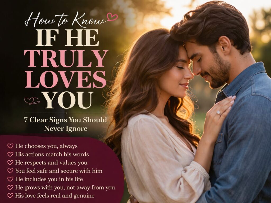 how to know if he truly loves you signs