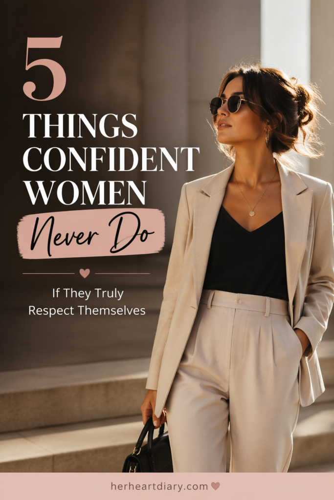 confident woman aesthetic image showing self respect and confidence mindset