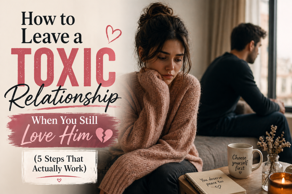 how to leave a toxic relationship when you still love him sad couple scene