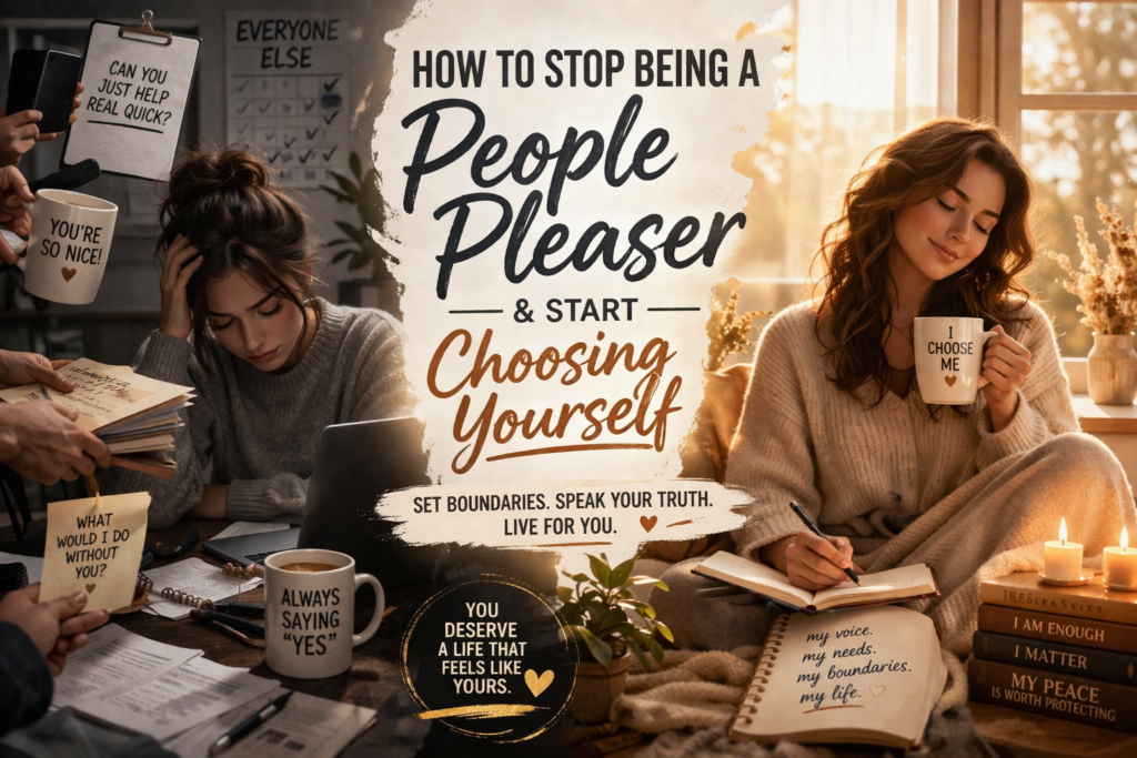 how to stop being a people pleaser and choose yourself