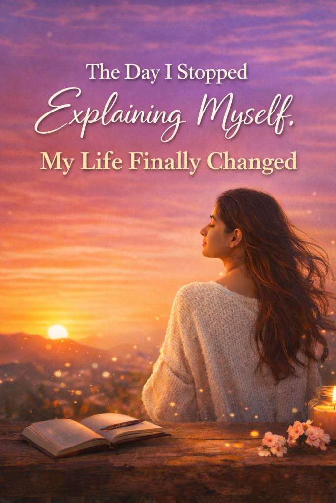 The Day I Stopped Explaining Myself, My Life Finally Changed
