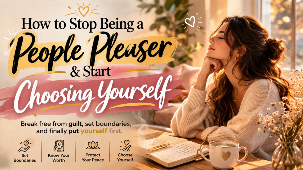 how to stop being a people pleaser and choose yourself
