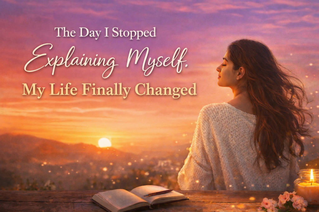 stop explaining myself and finding inner peace