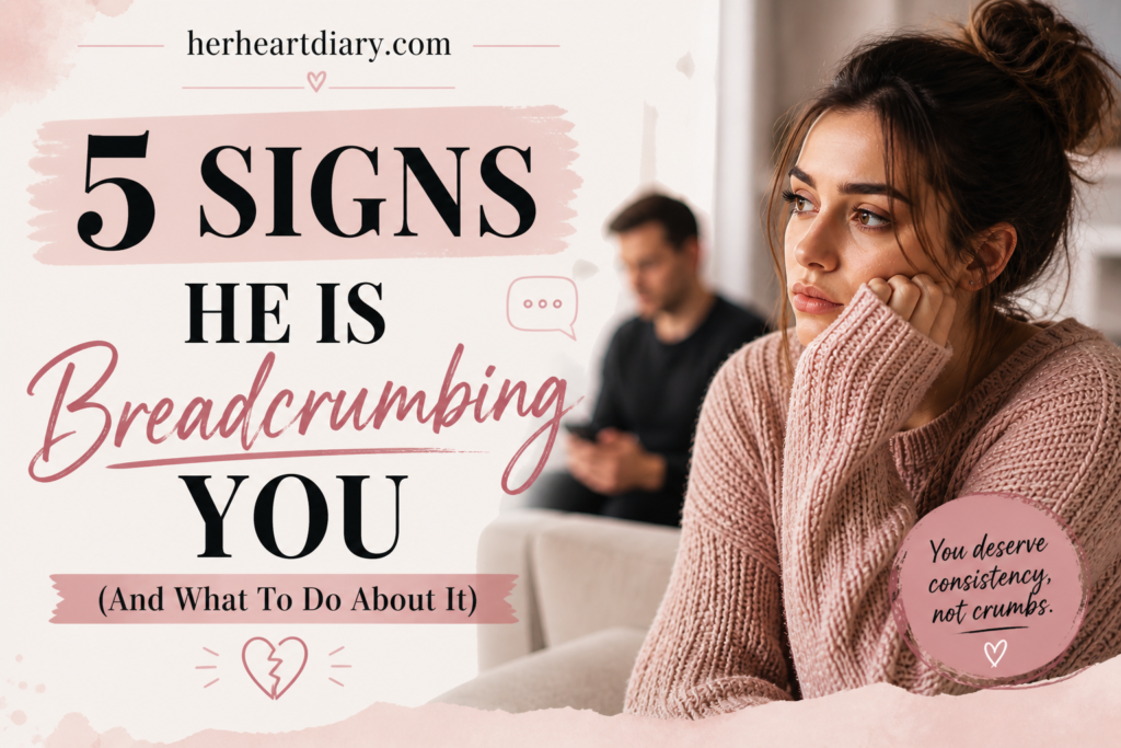 Signs he is breadcrumbing you in a relationship with mixed signals and emotional confusion